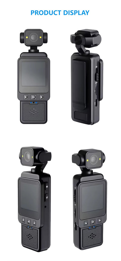 Xiaomi 8K Handheld Sports Camera 180 ° Rotating Mini Portable Anti-Shake Camera HD Display Wifi Wearable Night Vision Camera