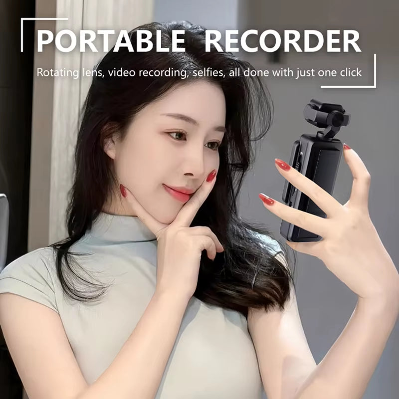 Xiaomi 8K Handheld Sports Camera 180 ° Rotating Mini Portable Anti-Shake Camera HD Display Wifi Wearable Night Vision Camera
