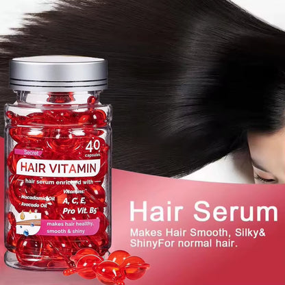 Moroccan Agam Vitamin Oil Hair Care Essence Damaged Nutrition Repair Hair Splitting Improvement Treatment Products 40 Capsules