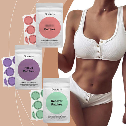 GLP-1 Fat Burning Patches Appetite Control Hangover Relief Recovery Concentration Focus Patches Sculpting Shaping Body